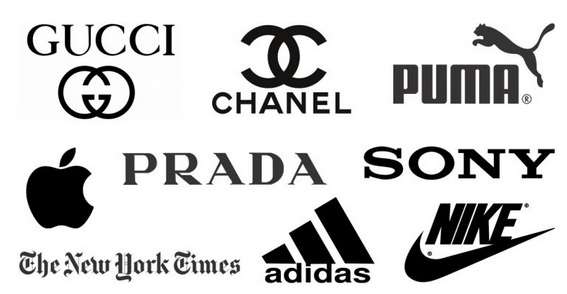banyak perusahaan menggunakan warna hitam dan putih untuk logo mereka, seperti Channel, Adidas, Puma, Gucci, dll.
