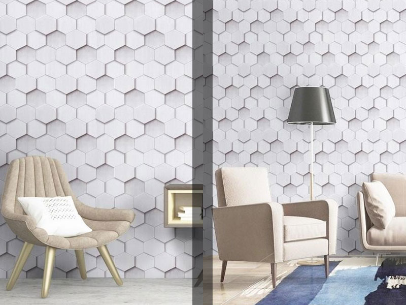wallpaper hexagonal yang elegan dan murah