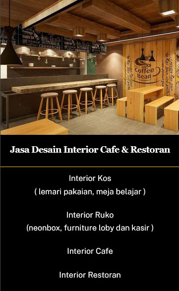 jasa desain interior kafe dan resto - kanzoo interior 